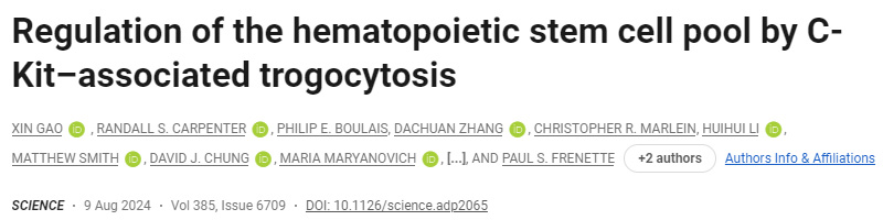 C-Kit相關(guān)的吞噬作用對造血干細胞庫的調(diào)節(jié) C-Kit相關(guān)的吞噬作用對造血干細胞庫的調(diào)節(jié)