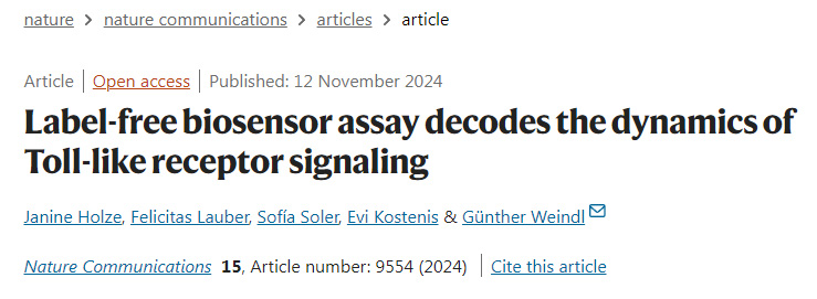 無(wú)標(biāo)記生物傳感器分析解碼Toll樣受體信號(hào)傳導(dǎo)的動(dòng)力學(xué) 無(wú)標(biāo)記生物傳感器分析解碼Toll樣受體信號(hào)傳導(dǎo)的動(dòng)力學(xué)