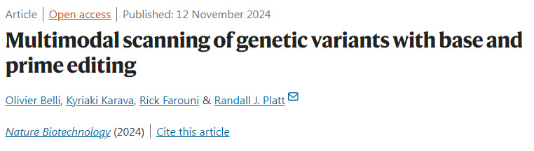 利用堿基和素?cái)?shù)編輯對遺傳變異進(jìn)行多模態(tài)掃描