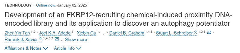 FKBP12招募化學(xué)誘導(dǎo)鄰近DNA編碼文庫(kù)的開(kāi)發(fā)及其在自噬增強(qiáng)劑中的應(yīng)用