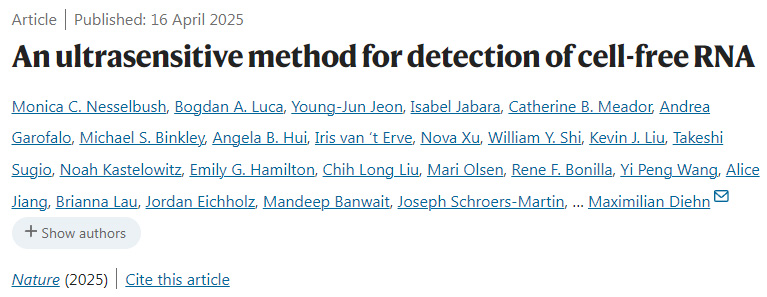 一種超靈敏的無細胞RNA檢測方法