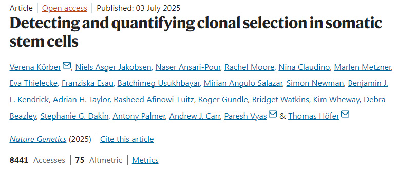 體干細胞中克隆選擇的檢測與量化