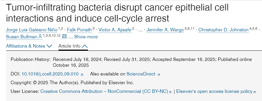 腫瘤浸潤細(xì)菌破壞癌細(xì)胞間上皮相互作用并誘導(dǎo)細(xì)胞周期阻滯 腫瘤浸潤細(xì)菌破壞癌細(xì)胞間上皮相互作用并誘導(dǎo)細(xì)胞周期阻滯