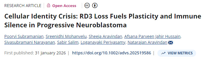 細胞身份危機：RD3缺失在進展性神經(jīng)母細胞瘤中助長可塑性并引發(fā)免疫靜默