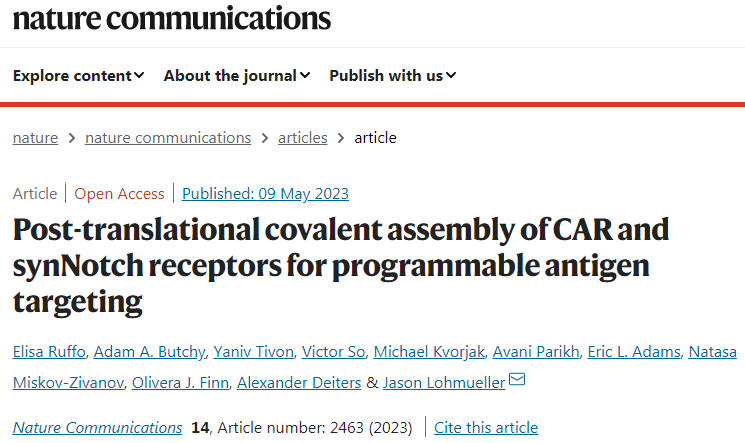 對T細(xì)胞進行工程化，使其受體帶有通用的“SNAPtag”
