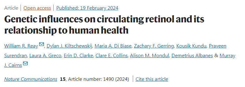 基因?qū)ρh(huán)視黃醇的影響及其與人體健康的關(guān)系