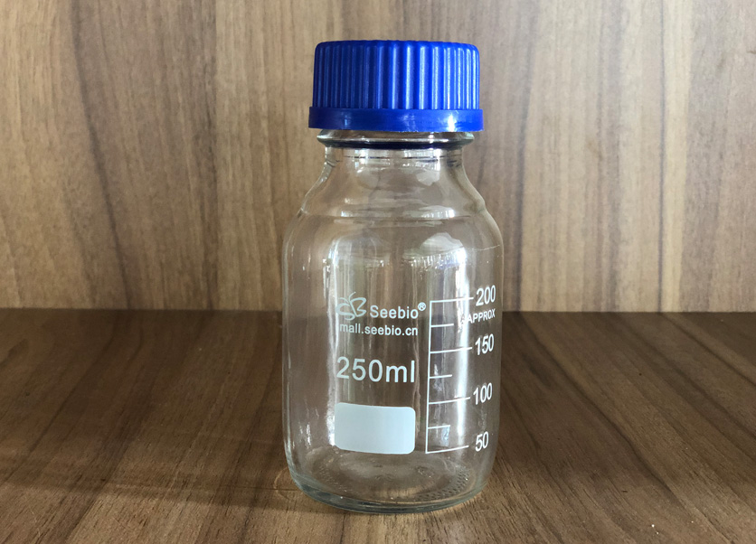 藍(lán)蓋試劑瓶，透明，250ml