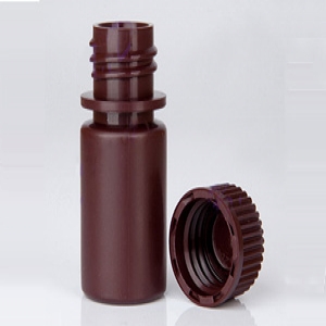 30ml 旋蓋窄口塑料瓶<瓶身棕色+蓋棕色>
